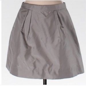 J. Crew silver taffeta mini